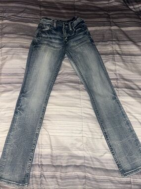 Buckle boy size 8 tall Light Wash Straight Jeans - Blue